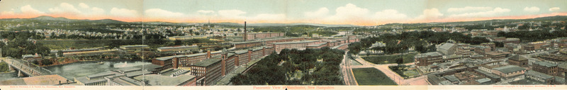 Panoramic View of Manchester, NH