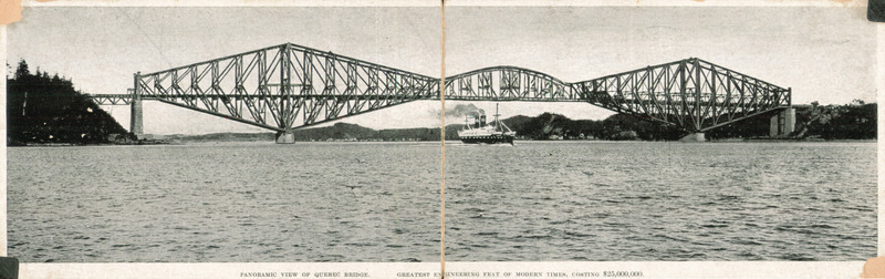 Panoramic View of Quebec Bridge, Engineering Feat