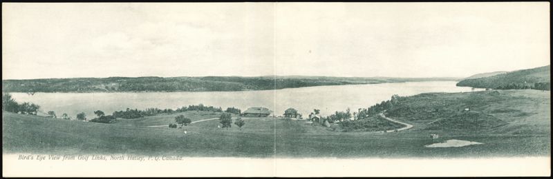 Bird's Eye View from Golf Links, North Hatley, PQ QC Canada