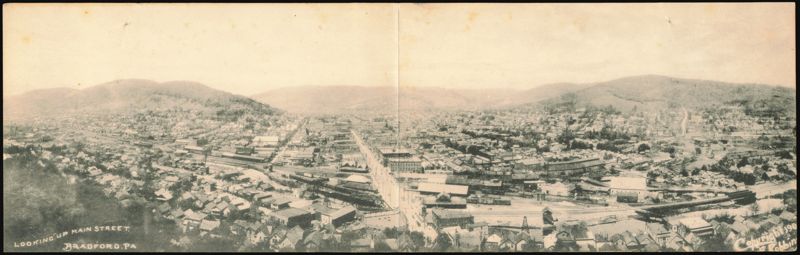 Looking Up Main Street, Bradford, PA Pennsylvania