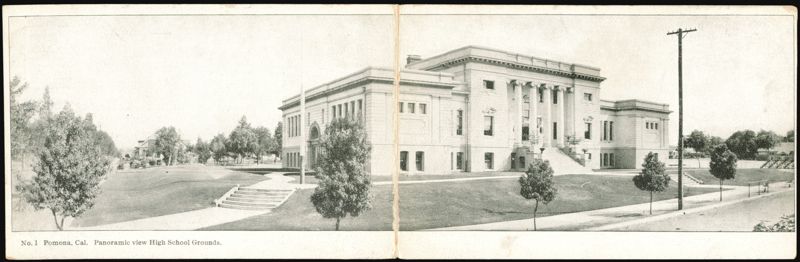 Panoramic View High School Grounds, Pomona, CA California