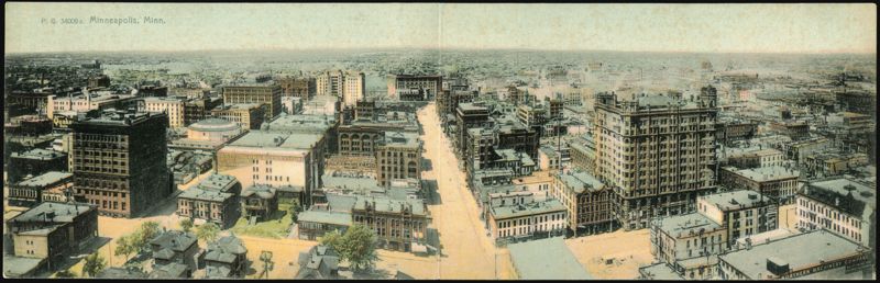 Panoramic City View, Minneapolis Minnesota