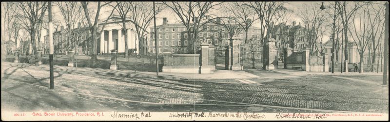 Brown University, Manning & University Halls, Providence Rhode Island