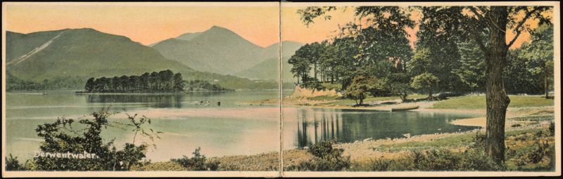 Derwentwater Lake, Mountains, Trees Keswick England