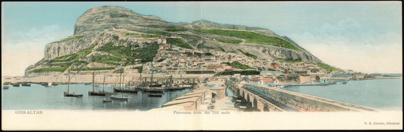 Gibraltar Panorama from the Old Mole Spain