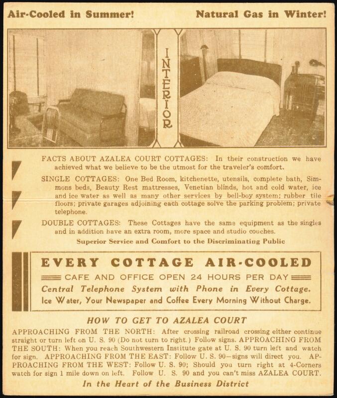 Azalea Court Cottages - Air-Cooled, Natural Gas, Lafayette LA Louisiana