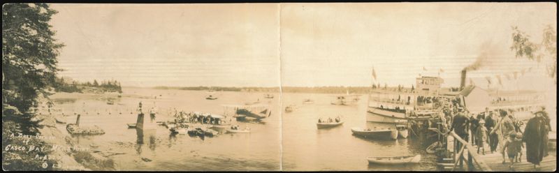 Casco Bay Maine Steamboat Seaplanes Boats L. B. Studio