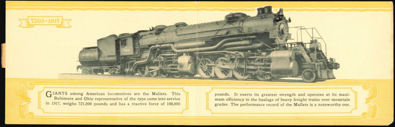 Baltimore & Ohio Mallet Locomotive 7303, 1917 Locomotives