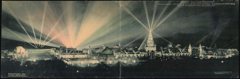 Night Illumination, Panama-Pacific International Exposition San Francisco California