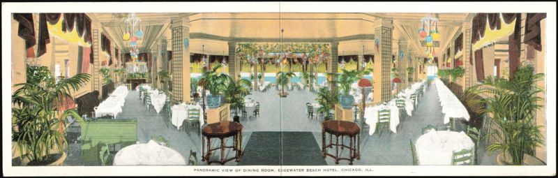 Panoramic View Dining Room, Edgewater Beach Hotel, Chicago