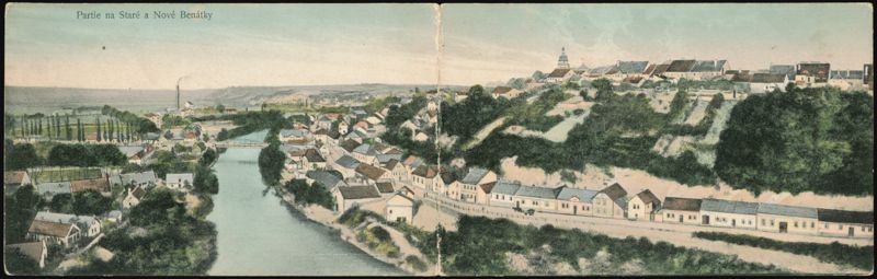 View of Old and New Benátky Benátky nad Jizerou Czechoslovakia