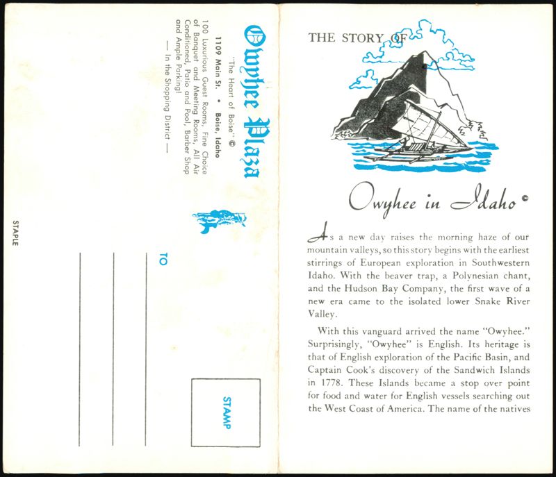 Owyhee Plaza Hotel, Boise, ID - The Story of Owyhee