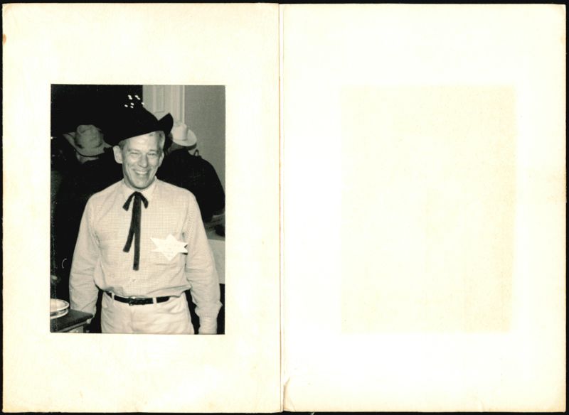 Man in Cowboy Hat and Bolo Tie, Cincinnati Ohio Alvin M. Loeb