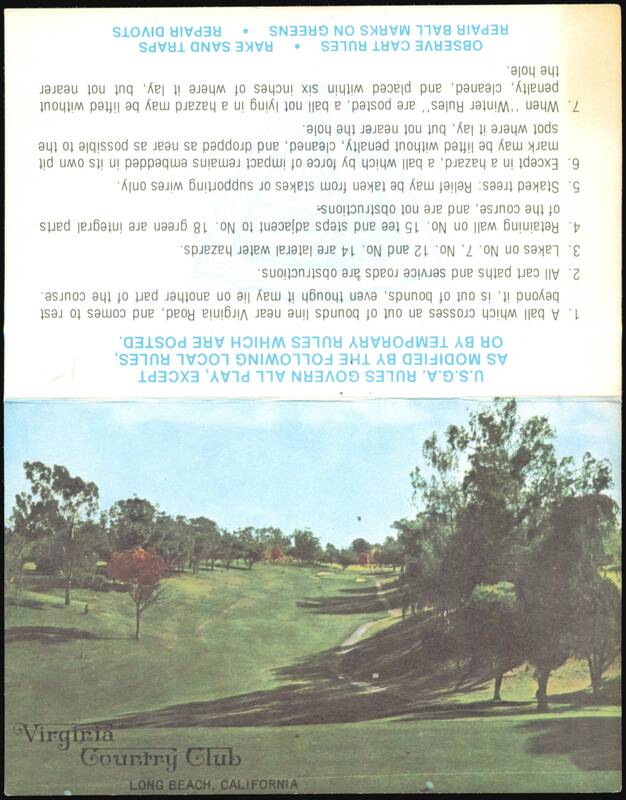 Virginia Country Club Golf Course & Rules, Long Beach CA California