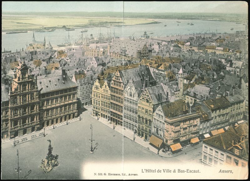 Antwerp City Hall & Lower Scheldt River Belgium