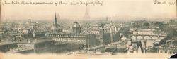 Panorama of Paris from Hôtel Saint-Gervais Large Format Postcard