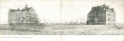 Denver University Panoramic View Large Format Postcard
