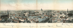 Berlin Panorama from Rathaus Tower, 1908 Large Format Postcard
