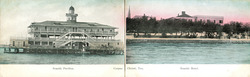 Seaside Pavilion and Hotel - Corpus Christi, TX Large Format Postcard