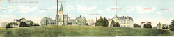 Panoramic View of K.S.A.C. Manhattan, Kan. Large Format Postcard