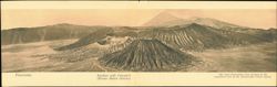Sandsea with Volcanoes Bromo Batok Semeru, Java Large Format Postcard