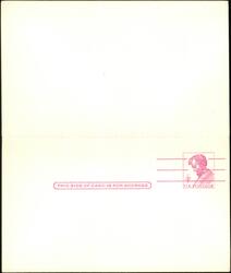 First Day of Issue 4¢ Postal Card Abraham Lincoln Large Format Postcard