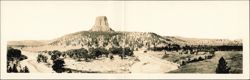 Devils Tower, Belle Fourche River, Wyoming Large Format Postcard