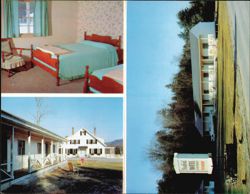 Stratford Motel & Cottages, Danbury, NH - Interior & Exterior Large Format Postcard