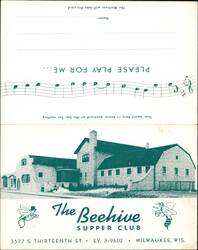 The Beehive Supper Club - Milwaukee, WI Large Format Postcard