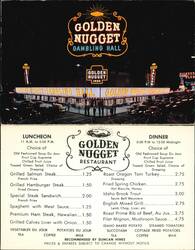 Golden Nugget Gambling Hall & Restaurant, Las Vegas Large Format Postcard