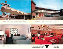 Town Motel & Ranch House Restaurant, Titusville, FL Large Format Postcard