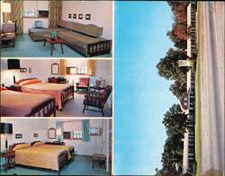 Shoreline Lodge - Rooms & Exterior, Highland Park, IL Large Format Postcard