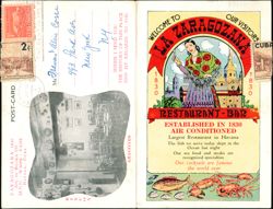 La Zaragozana Restaurant-Bar, Havana, Cuba Large Format Postcard