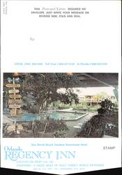 Orlando Regency Inn Pool Area, Kissimmee, FL Large Format Postcard
