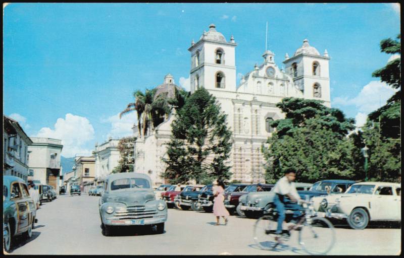 Metropolitan Cathedral and Morazan Park Tegucigalpa Honduras