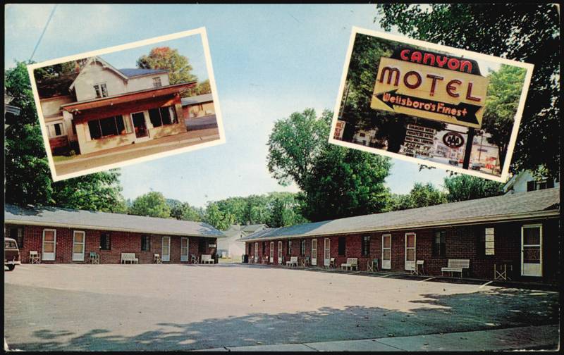 Canyon Motel, Rts. U.S. 6 & State 660 Wellsboro Pennsylvania