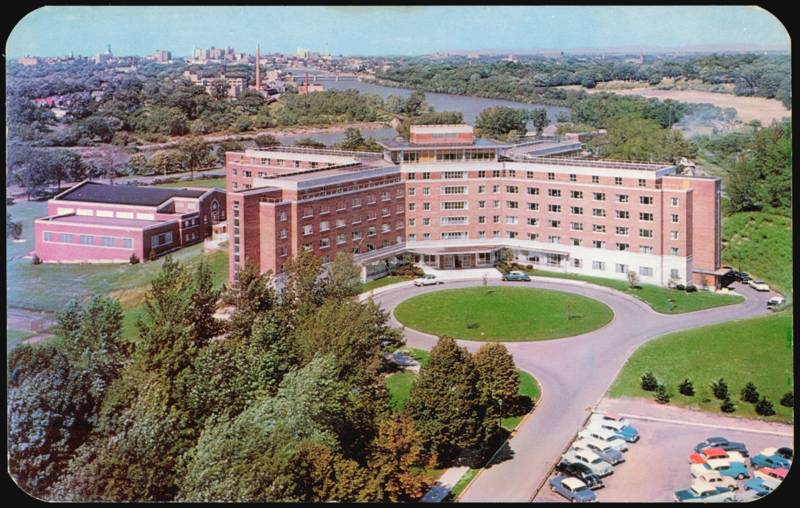Aerial View Women's Residence Hall, Univ. of Rochester New York