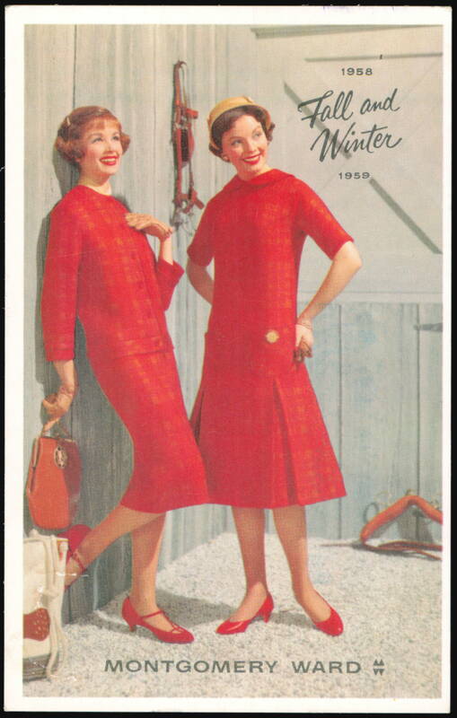 Montgomery Ward Fall and Winter 1958-1959 Fashion Advertising