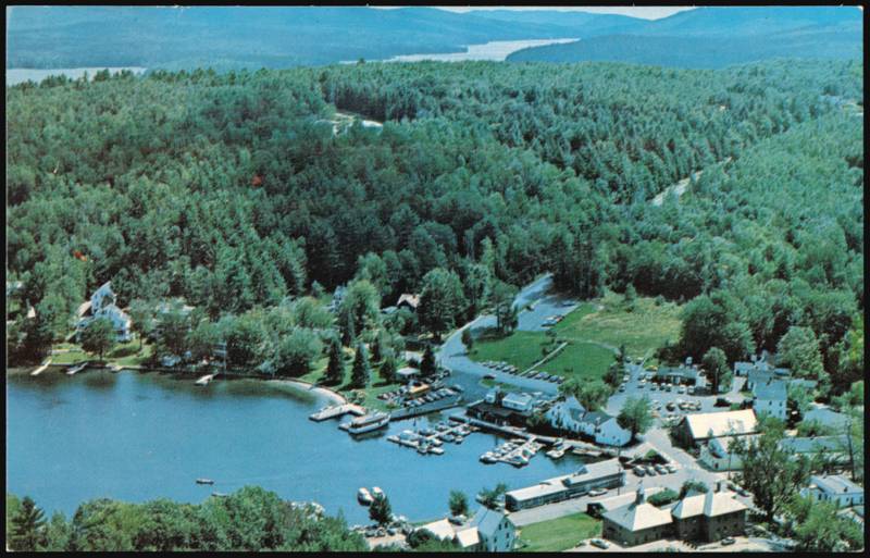Aerial View of Sunapee Harbor, Lake Sunapee New Hampshire