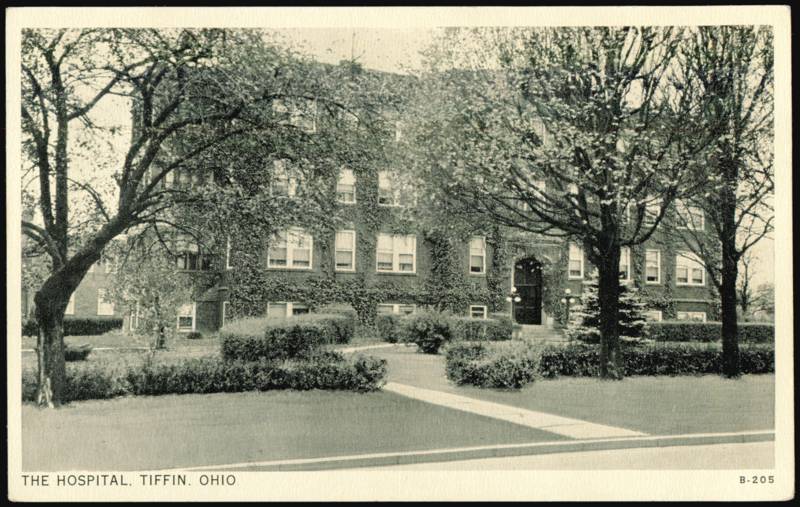 The Hospital Building and Landscaped Grounds Tiffin Ohio