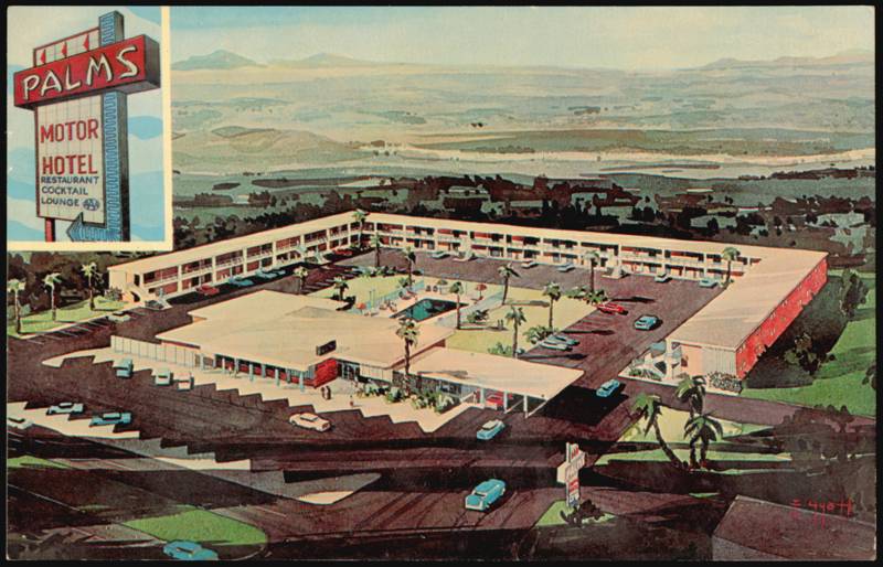 Palms Motor Hotel on U.S. Highways 70-80 West Las Cruces New Mexico
