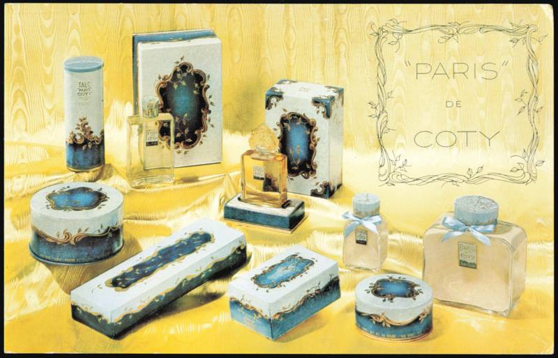 Paris de Coty Perfume & Cosmetics with Price List