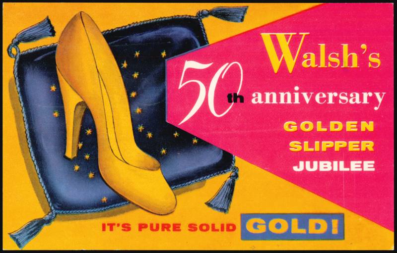 Walsh's Shoe Shop Golden Slipper Jubilee 50th Anniversary Boston Massachusetts