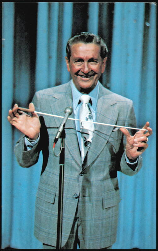 Bandleader Lawrence Welk with Baton, Country Club Village Escondido California