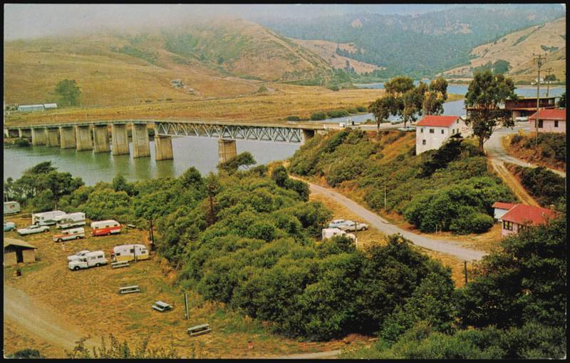 Bridge Haven Resort Overlooking Russian River Jenner California