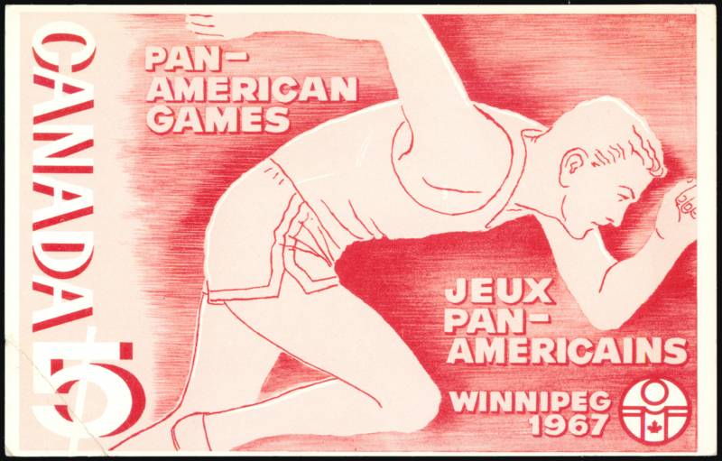Pan-American Games Winnipeg 1967 Stamp Reproduction MB Canada