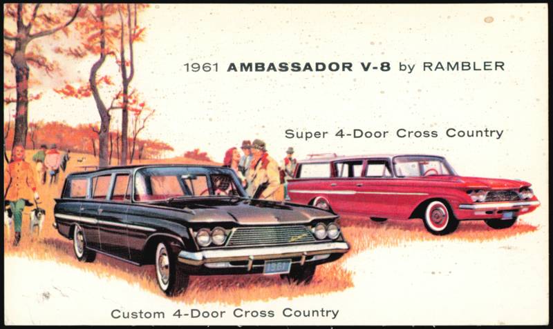 1961 Rambler Ambassador V-8 Cross Country Wagons Cars