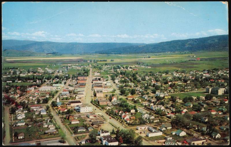 Aerial View of Grangeville on U.S. 95 Idaho Shire