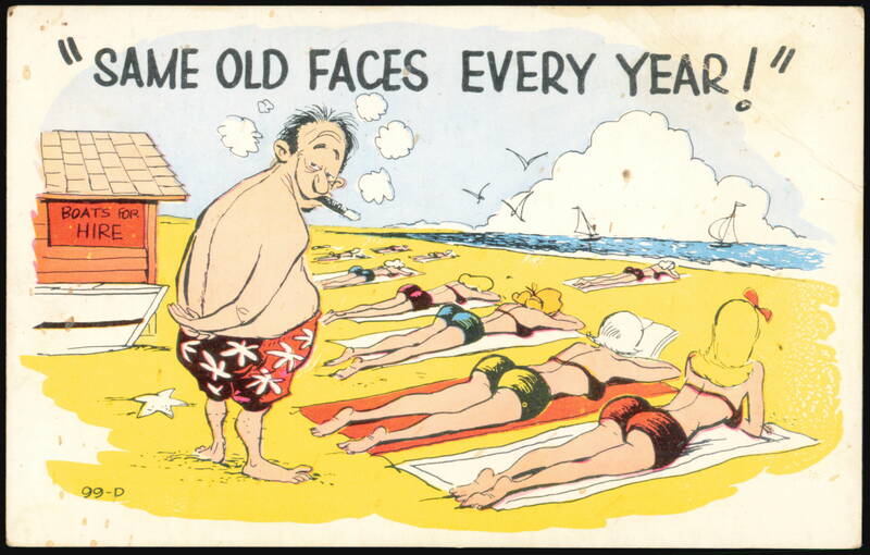 Same Old Faces Every Year Stan's Restaurant Beach Comic Woodbridge Virginia