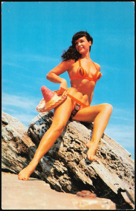 Sunshine and Beauty, Bikini Model with Sombrero H. W. Hannau